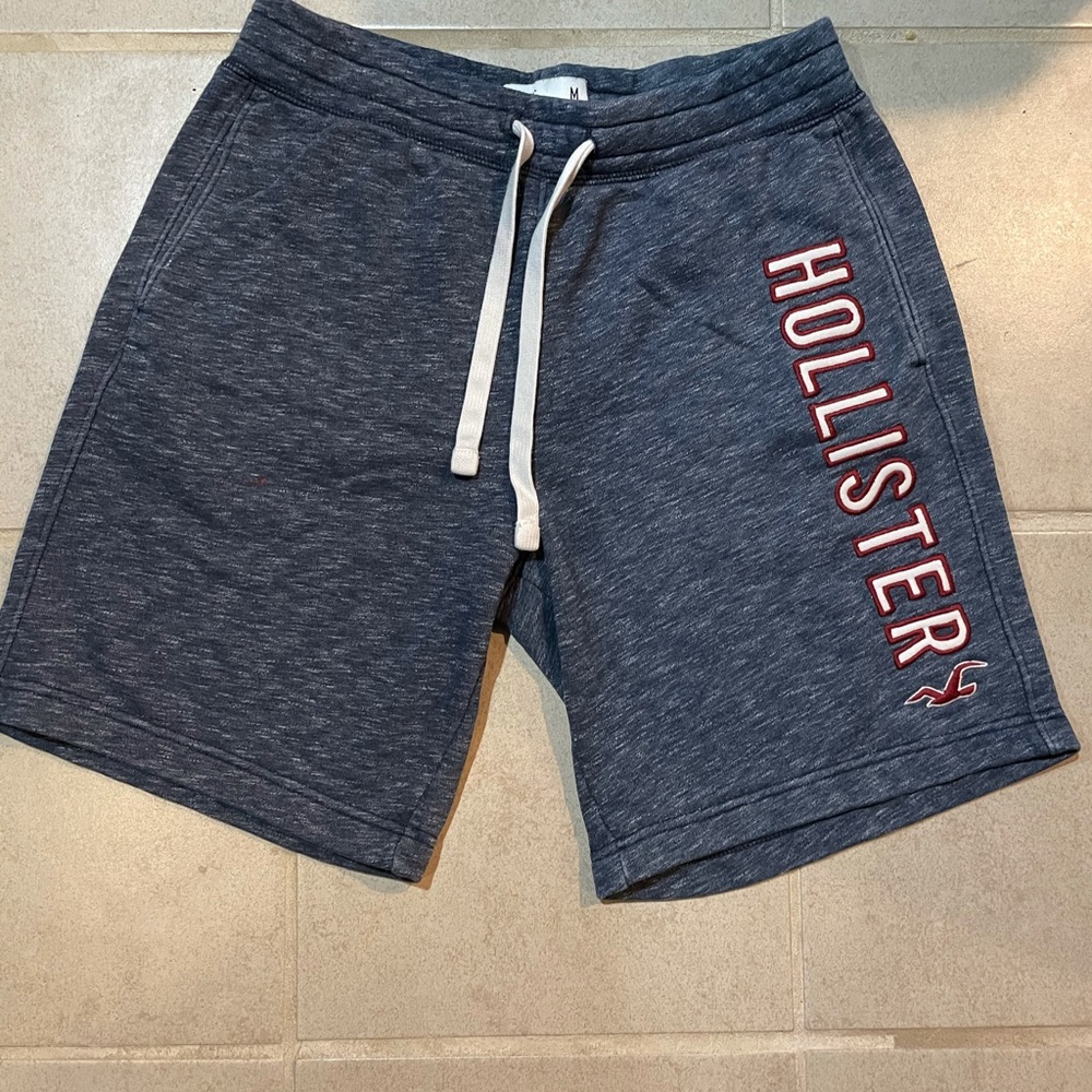 Textured blue hollister shorts